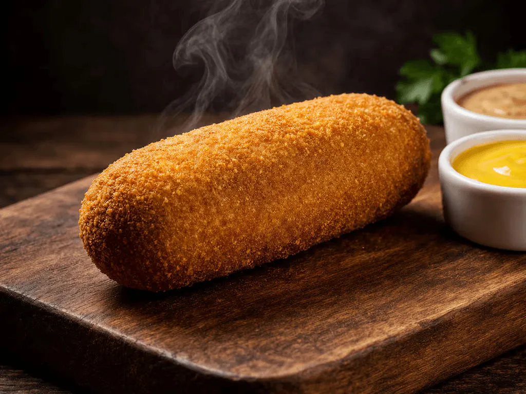 Croquete de carne congelado